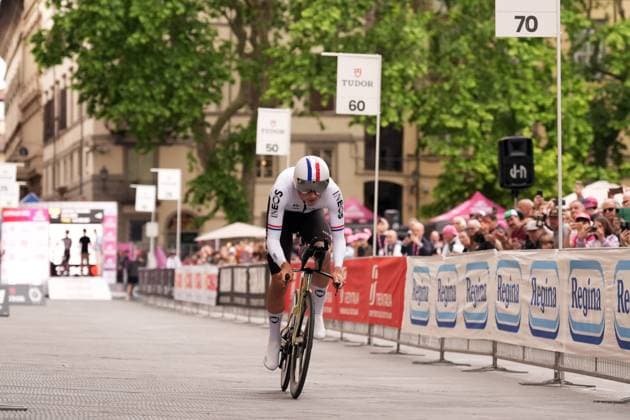during the stage 10 of the Giro d™Italia from Lucca to Pisa Tudor ITT (Individual Time Trial), Italy - Tuesday, May 20, 2025. - cycling.  Copyright: xMassimoxPaolone LaPressex