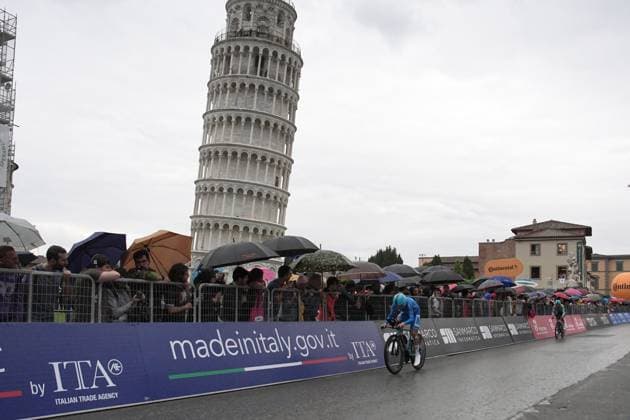 Fortunato Lorenzo of Xds Astana Team during the stage 10 of the Giro d™Italia from Lucca to Pisa Tudor ITT (Individual Time Trial), Italy - Tuesday, May 20, 2025. - cycling.  Copyright: xMarcoxAlpozzi LaPressex