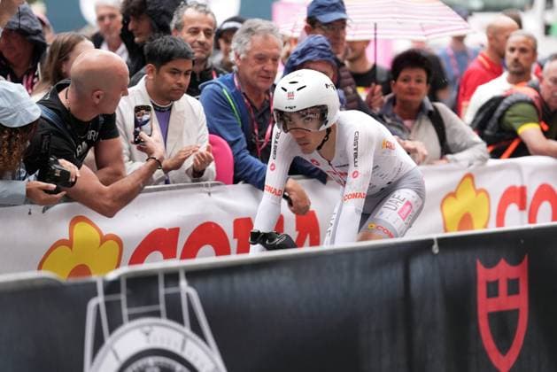 Ayuso Pesquera Juan of Uae Team Emirates Xrg during the stage 10 of the Giro d™Italia from Lucca to Pisa Tudor ITT (Individual Time Trial), Italy - Tuesday, May 20, 2025. - cycling.  Copyright: xMassimoxPaolone LaPressex