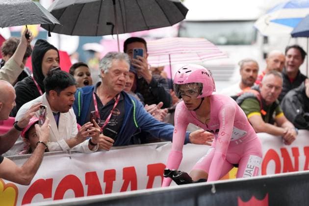 Del Toro Romero Isaac of Uae Team Emirates Xrg during the stage 10 of the Giro d™Italia from Lucca to Pisa Tudor ITT (Individual Time Trial), Italy - Tuesday, May 20, 2025. - cycling.  Copyright: xMassimoxPaolone LaPressex