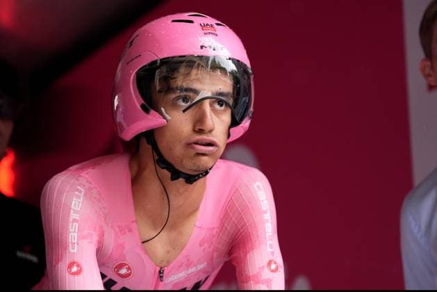 Del Toro Romero Isaac of Uae Team Emirates Xrg during the stage 10 of the Giro d™Italia from Lucca to Pisa Tudor ITT (Individual Time Trial), Italy - Tuesday, May 20, 2025. - cycling.  Copyright: xMassimoxPaolone LaPressex