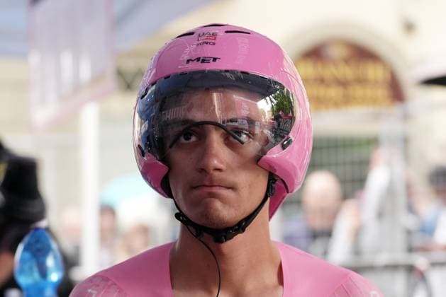 Del Toro Romero Isaac of Uae Team Emirates Xrg during the stage 10 of the Giro d™Italia from Lucca to Pisa Tudor ITT (Individual Time Trial), Italy - Tuesday, May 20, 2025. - cycling.  Copyright: xMassimoxPaolone LaPressex