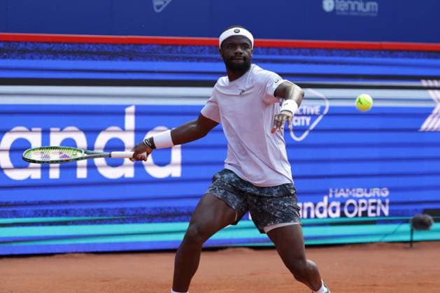 GER, Hamburg, xFSx , ATP, Tennis Herren 500 , Herren Tennistunier Bitpanda Hamburg Open 2025, Sechzehntelfinale 20.05.2025 Frances Tiafoe (USA) spielt einen Vorhand Copyright: HMBxMedia FernandoxSoares