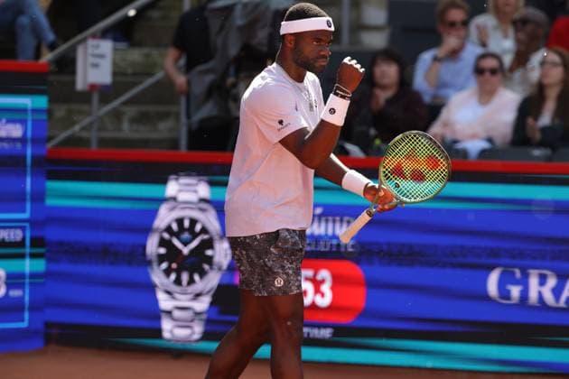 GER, Hamburg, xFSx , ATP, Tennis Herren 500 , Herren Tennistunier Bitpanda Hamburg Open 2025, Sechzehntelfinale 20.05.2025 Frances Tiafoe (USA) Siegerfaust, jubel Copyright: HMBxMedia FernandoxSoares