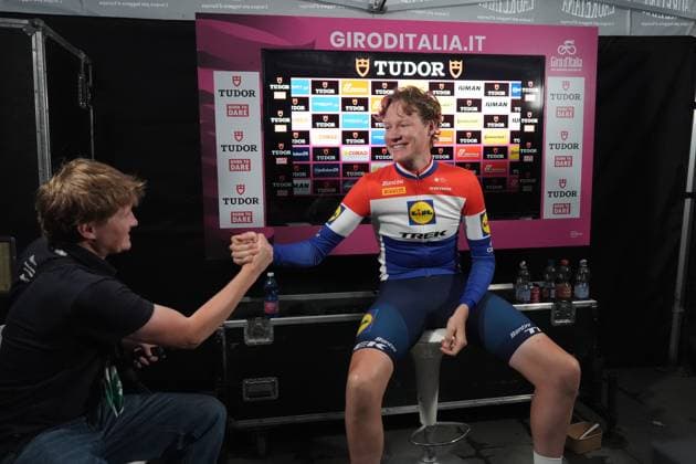 Hoole Daan of Lidl-Trek winner of the stage during the stage 10 of the Giro d™Italia from Lucca to Pisa Tudor ITT (Individual Time Trial), Italy - Tuesday, May 20, 2025. - cycling.  Copyright: xGianxMattiaxD Alberto LaPressex