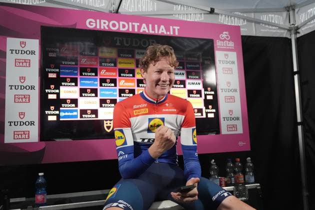 Hoole Daan of Lidl-Trek winner of the stage during the stage 10 of the Giro d™Italia from Lucca to Pisa Tudor ITT (Individual Time Trial), Italy - Tuesday, May 20, 2025. - cycling.  Copyright: xGianxMattiaxD Alberto LaPressex