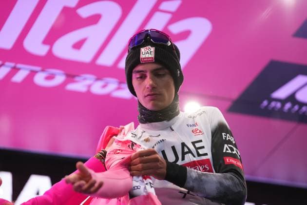 Del Toro Romero Isaac of Uae Team Emirates Xrg during the stage 10 of the Giro d™Italia from Lucca to Pisa Tudor ITT (Individual Time Trial), Italy - Tuesday, May 20, 2025. - cycling.  Copyright: xGianxMattiaxD Alberto LaPressex
