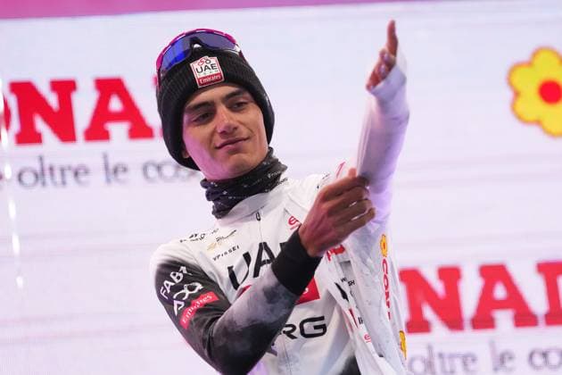 Del Toro Romero Isaac of Uae Team Emirates Xrg during the stage 10 of the Giro d™Italia from Lucca to Pisa Tudor ITT (Individual Time Trial), Italy - Tuesday, May 20, 2025. - cycling.  Copyright: xGianxMattiaxD Alberto LaPressex