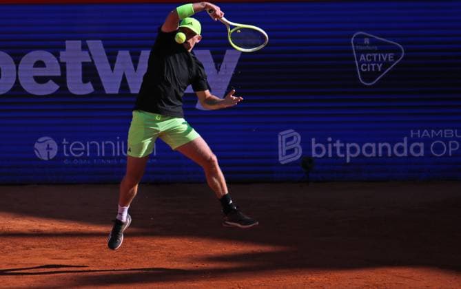 ATP, Tennis Herren 500, Bitpanda Hamburg Open, 1. Runde: Alejandro Davidovich Fokina (Spanien).