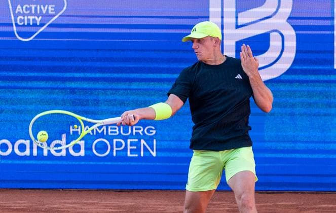 20.05.2025, ATP, Tennis Herren 500, Tennis, Herren, Hamburg Open, Hamburg, 1. Runde, Alejandro Davidovich Fokina (Spanien) - Gael Monfils (Frankreich) Alejandro Davidovich Fokina (Spanien) Hamburg Tennis-Stadion Am Rothenbaum Hamburg Deutschland