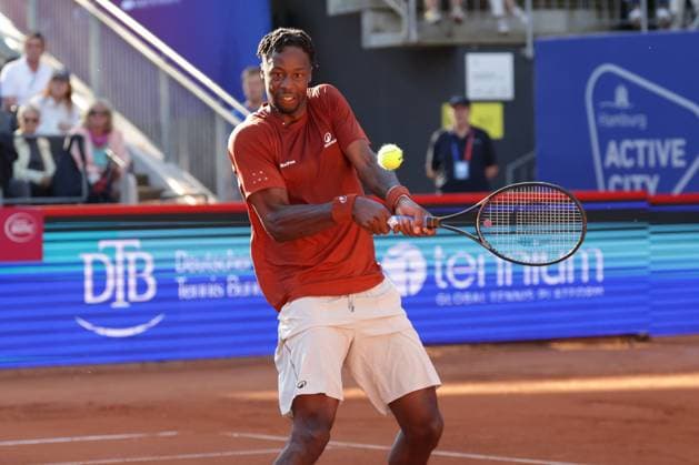 GER, Hamburg, xFSx , ATP, Tennis Herren 500 , Herren Tennistunier Bitpanda Hamburg Open 2025, Sechzehntelfinale 20.05.2025 Gael Monfils (FRA) spielt eine Rueckhand Copyright: HMBxMedia FernandoxSoares