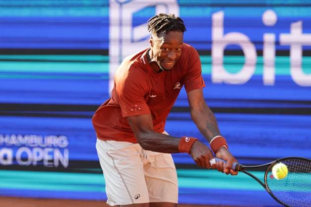 GER, Hamburg, xFSx , ATP, Tennis Herren 500 , Herren Tennistunier Bitpanda Hamburg Open 2025, Sechzehntelfinale 20.05.2025 Gael Monfils (FRA) spielt eine Rueckhand Copyright: HMBxMedia FernandoxSoares