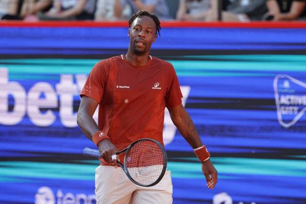 GER, Hamburg, xFSx , ATP, Tennis Herren 500 , Herren Tennistunier Bitpanda Hamburg Open 2025, Sechzehntelfinale 20.05.2025 Gael Monfils (FRA) enttaeuscht, enttaeusch schauend, dissapointed, traurig, frustriert, frust, gefrustet Copyright: HMBxMedia FernandoxSoares