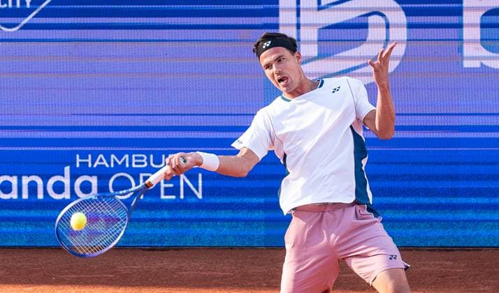 20.05.2025, ATP, Tennis Herren 500, Tennis, Herren, Hamburg Open, Hamburg, 1. Runde, Daniel Altmaier (Deutschland) - Felix Auger-Aliassime (Kanada) Daniel Altmaier (Deutschland) Hamburg Tennis-Stadion Am Rothenbaum Hamburg Deutschland