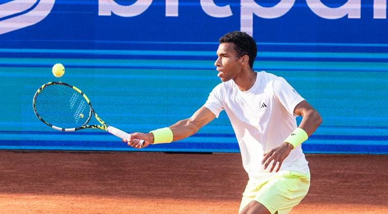 20.05.2025, ATP, Tennis Herren 500, Tennis, Herren, Hamburg Open, Hamburg, 1. Runde, Daniel Altmaier (Deutschland) - Felix Auger-Aliassime (Kanada) Felix Auger-Aliassime (Kanada) Hamburg Tennis-Stadion Am Rothenbaum Hamburg Deutschland