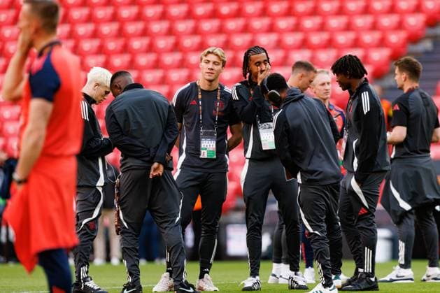 Players seen during Manchester United, ManU FC walk around before UEFA Europa League Final (Maciej Rogowski) Bilbao San Mames Spain Copyright: xMaciejxRogowskix manuwalkaround-22