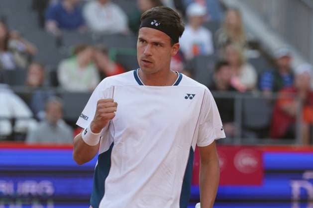 GER, Hamburg, xFSx , ATP, Tennis Herren 500 , Herren Tennistunier Bitpanda Hamburg Open 2025, Sechzehntelfinale 20.05.2025 Daniel Altmaier (GER) Siegerfaust, jubel Copyright: HMBxMedia FernandoxSoares
