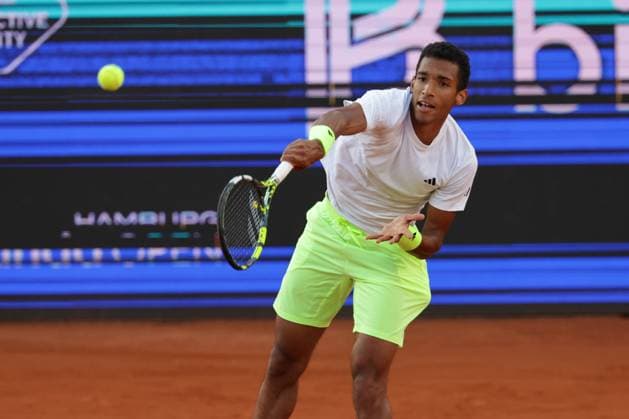 GER, Hamburg, xFSx , ATP, Tennis Herren 500 , Herren Tennistunier Bitpanda Hamburg Open 2025, Sechzehntelfinale 20.05.2025 Felix Auger-Aliassime (CAN) macht einen Aufschlag Copyright: HMBxMedia FernandoxSoares