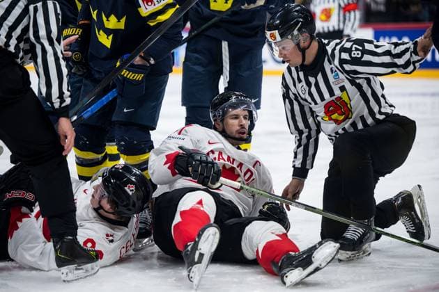250520 Sidney Crosby of Canada during the 2025 IIHF Ice hockey, Eishockey World Championship, WM, Weltmeisterschaft group stage game between Sweden and Canada on May 20, 2025 in Stockholm. Photo: Maxim Thore BILDBYRAN kod MT JM0689 ishockey ice hockey ishockey-vm 2025 vm 2025 iihf world championship sverige sweden kanada canada bbeng gruppspel bbauto Copyright: MAXIMxTHORE BB250520MT079