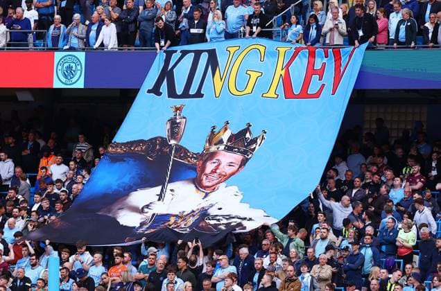 Sport Themen der Woche KW21 Sport Bilder des Tages A Kevin De Bruyne of Manchester City banner Manchester City v AFC Bournemouth, Premier League, Football, Etihad Stadium, Manchester, UK - 20 May 2025 EDITORIAL USE ONLY No use with unauthorised audio, video, data, fixture lists, club league logos or live services. Online in-match use limited to 120 images, no video emulation. No use in betting, games or single club league player publications.  Copyright: xMattxWest Shutterstockx 15309858ag
