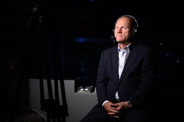 250520 Hakan Södergren of Swedish broadcaster Viaplay during the 2025 IIHF Ice hockey, Eishockey World Championship, WM, Weltmeisterschaft group stage game between Sweden and Canada on May 20, 2025 in Stockholm. Photo: Simon Hastegard BILDBYRAN kod SH JM0689 ishockey ice hockey ishockey-vm 2025 vm 2025 iihf world championship sverige sweden kanada canada bbeng gruppspel Copyright: SIMONxHASTEGARD BB250520SH086