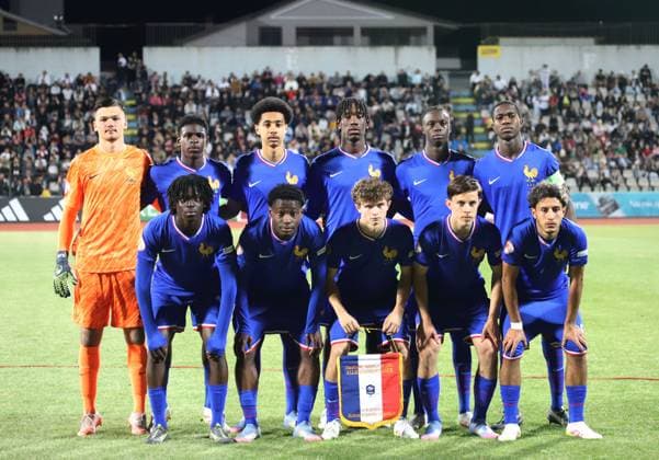 UEFA European Under-17 Championship 2024 25 Group A, in Tirana on, Albania on May 19, 2025. FranceÕs team pose for a photograph prior to the UEFA European Under-17 Championship 2024 25 Group A football match Germany vs France at the Elbasan Arena stadium in Elbasan, Albania, on May 19, 2025. TIRANE ALBANIA Copyright: xSTRINGERx