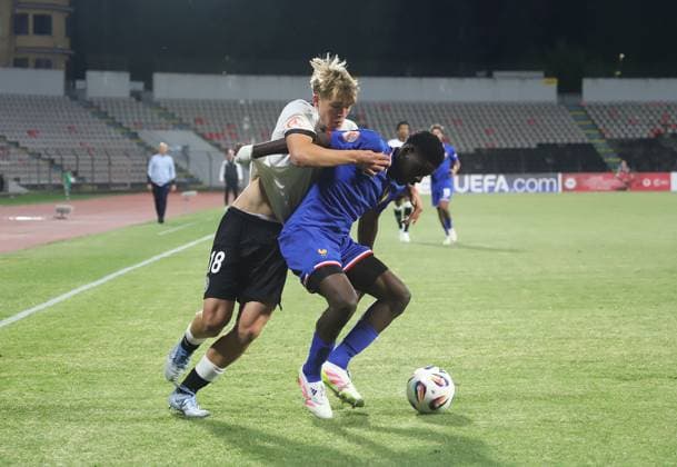 UEFA European Under-17 Championship 2024 25 Group A, in Tirana on, Albania on May 19, 2025. The football match Germany vs France during the UEFA European Under-17 Championship 2024 25 Group A at the Elbasan Arena stadium in Elbasan, Albania, on May 19, 2025. TIRANE ALBANIA Copyright: xSTRINGERx