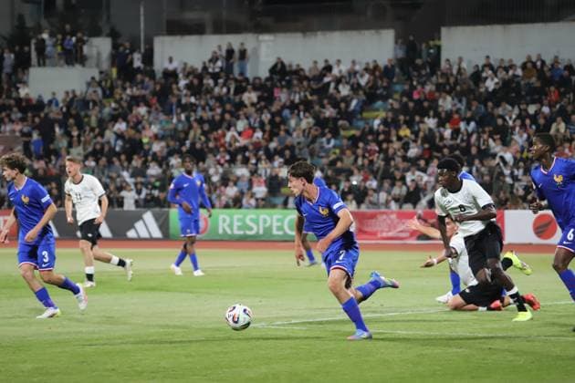 UEFA European Under-17 Championship 2024 25 Group A, in Tirana on, Albania on May 19, 2025. The football match Germany vs France during the UEFA European Under-17 Championship 2024 25 Group A at the Elbasan Arena stadium in Elbasan, Albania, on May 19, 2025. TIRANE ALBANIA Copyright: xSTRINGERx