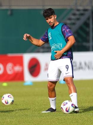 May 20, 2025, Rrogozhine, Rrogozhine, Albania: Alejandro Rodriguez of U-17 England prior to the UEFA European Under-17 Championship 2024 25 match between England and Belgium at Arena Egnatia in Rrogozhine, Albania on 20 May 2025. Rrogozhine Albania - ZUMAb266 20250520_zip_b266_002 Copyright: xArmandoxBabanix
