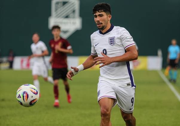 May 20, 2025, Rrogozhine, Rrogozhine, Albania: Alejandro Rodriguez of U-17 England during the UEFA European Under-17 Championship 2024 25 match between England and Belgium at Arena Egnatia in Rrogozhine, Albania on 20 May 2025. Rrogozhine Albania - ZUMAb266 20250520_zip_b266_019 Copyright: xArmandoxBabanix