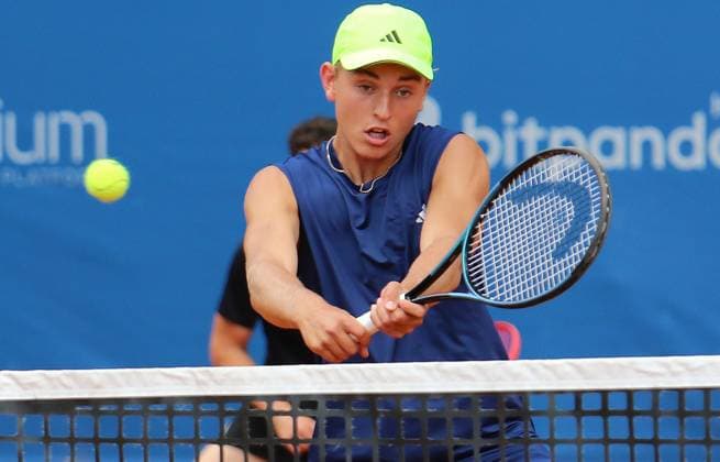 ATP, Tennis Herren 500, Bitpanda Hamburg Open, 1. Runde im Doppel: Justin Engel (v.) und Max Hans Rehberg (h.)