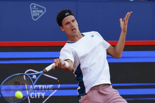 GER, Hamburg, xFSx , ATP, Tennis Herren 500 , Herren Tennistunier Bitpanda Hamburg Open 2025, Sechzehntelfinale 20.05.2025 Daniel Altmeier (GER) spielt einen Vorhand Copyright: HMBxMedia FernandoxSoares