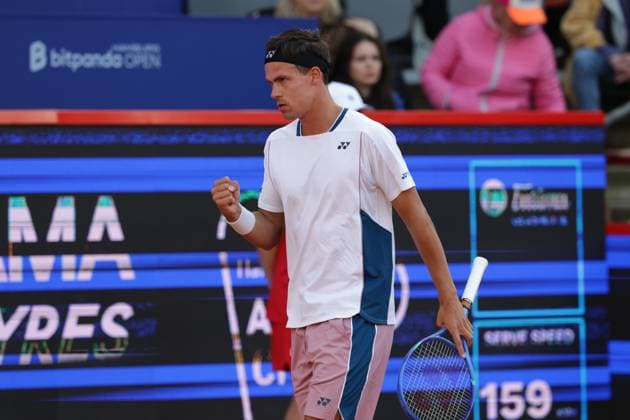 GER, Hamburg, xFSx , ATP, Tennis Herren 500 , Herren Tennistunier Bitpanda Hamburg Open 2025, Sechzehntelfinale 20.05.2025 Daniel Altmeier (GER) Siegerfaust, jubel Copyright: HMBxMedia FernandoxSoares