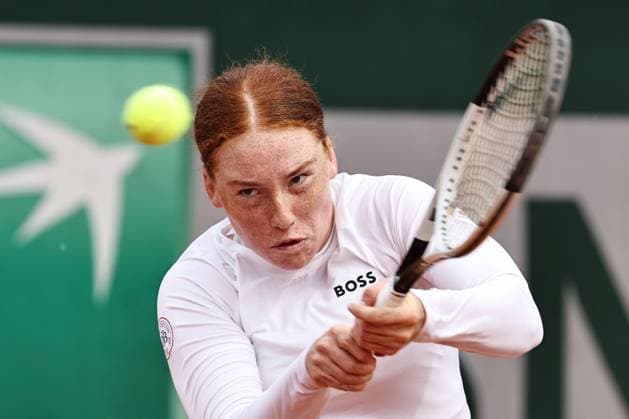 Ella Seidel, GER, during qualifying round of 2025 French Open at Roland Garros, Paris, 21 05 2025; -