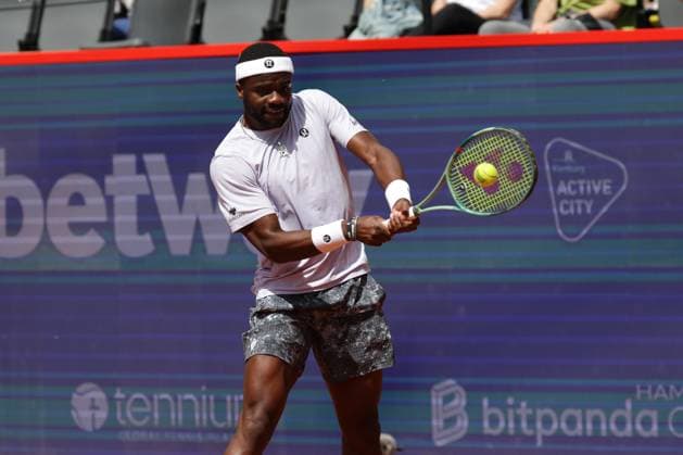 GER, Hamburg, xFSx , ATP, Tennis Herren 500 , Herren Tennistunier Bitpanda Hamburg Open 2025, Achtelfinale 21.05.2025 Frances Tiafoe (USA) spielt eine Rueckhand Copyright: HMBxMedia FernandoxSoares