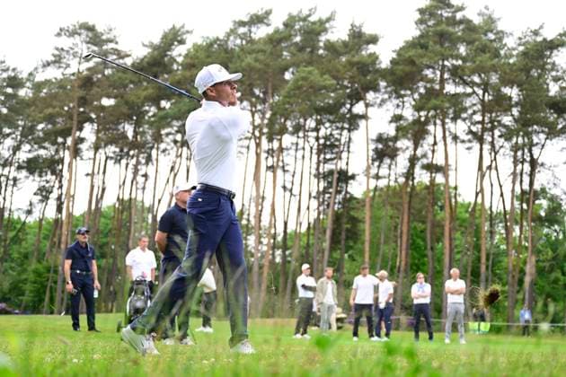 ProAm Soudal Open Golf SCHILDE, BELGIUM - MAY 21 : Thorgan Hazard pictured during the Soudal Open ProAm Golf (DP World Tour event) on May 21, 2025 in Schilde, Belgium, 21 05 2025 Schilde Belgium  Copyright: xPeterxDexVoechtx