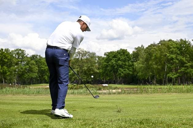 Thorgan Hazard pictured during the 2025 Soudal Open DP World Tour golf tournament, in Schilde, Wednesday 21 May 2025. From May 22 to 25, Rinkven Golf Club in Schilde will host the fourth edition of the Soudal Open, the Belgian leg of the DP World Tour. DIRKxWAEM  x124631204x