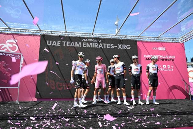 21-05-2025 Giro D italia; Tappa 11 Viareggio - Castelnovo Ne Monti; 2025, Uae Team Emirates - Xrg; Ayuso Pesquera, Juan; Del Toro Romero, Isaac; Viareggio; 