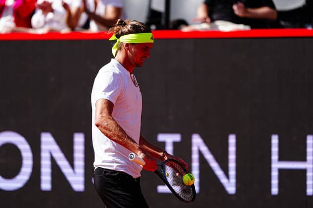 Alexander Zverev (GER) GER, Alexander Zverev (GER) vs. Alexandre Muller (FRA), Tennis, ATP, Tennis Herren 500, Bitpanda Hamburg Open, Achtelfinale, 21.05.2025 GER, Alexander Zverev (GER) vs. Alexandre Muller (FRA), Tennis, ATP 500, Bitpanda Hamburg Open, Achtelfinale, 21.05.2025 Hamburg Copyright: xEibner-Pressefoto MarcelxvonxFehrnx EP_MFN