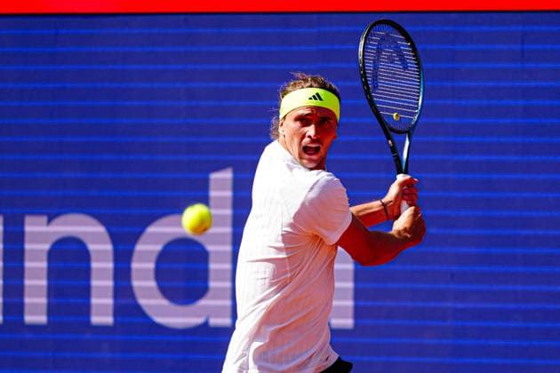 Alexander Zverev (GER) GER, Alexander Zverev (GER) vs. Alexandre Muller (FRA), Tennis, ATP, Tennis Herren 500, Bitpanda Hamburg Open, Achtelfinale, 21.05.2025 GER, Alexander Zverev (GER) vs. Alexandre Muller (FRA), Tennis, ATP 500, Bitpanda Hamburg Open, Achtelfinale, 21.05.2025 Hamburg Copyright: xEibner-Pressefoto MarcelxvonxFehrnx EP_MFN
