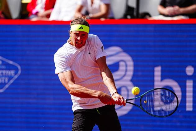 Alexander Zverev (GER) GER, Alexander Zverev (GER) vs. Alexandre Muller (FRA), Tennis, ATP, Tennis Herren 500, Bitpanda Hamburg Open, Achtelfinale, 21.05.2025 GER, Alexander Zverev (GER) vs. Alexandre Muller (FRA), Tennis, ATP 500, Bitpanda Hamburg Open, Achtelfinale, 21.05.2025 Hamburg Copyright: xEibner-Pressefoto MarcelxvonxFehrnx EP_MFN