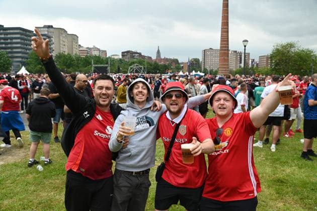 Bilbao se prepara para la final de la UEFA Europa League Ambiente en la fan zone del Manchester United, ManU antes del partido entre el Manchester United y el Tottenham con motivo de la final de la Europa League, a 21 de mayo de 2025, en Bilbao, Vizcaya, País Vasco (Espana). El estadio de San Mamés acoge el partido entre el Manchester United y el Tottenham que decidirá el campeón de la división de plata europea. La final es el mayor evento celebrado en Bilbao hasta la fecha. 21 MAYO 2025 Bilbao, Vizcaya (Pais Vasco) Bilbao, Vizcaya (Pais Vasco) Espana Copyright: xDavidxdexHarox 6738523
