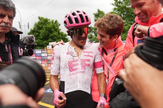 Carapaz Richard of Ef Education - Easypost, stage winner, during the stage 11 of the Giro d™Italia from Viareggio to Castelnovo ne Monti, Italy - Wednesday, May 21, 2025. - cycling.  Copyright: xMassimoxPaolone LaPressex