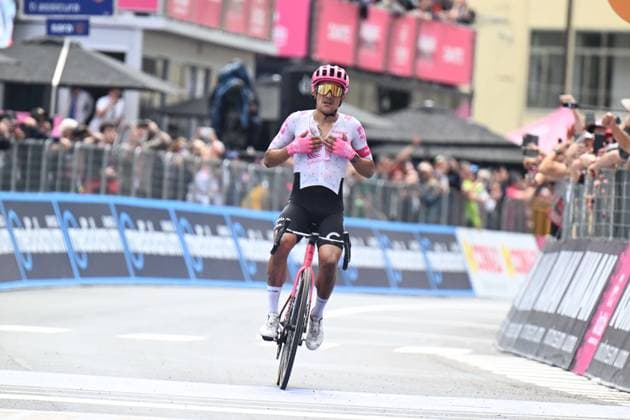 21-05-2025 Giro D italia; Tappa 11 Viareggio - Castelnovo Ne Monti; 2025, Ef Education - Easypost; Carapaz Antonio, Richard Antonio; Castelnovo Ne Monti; 