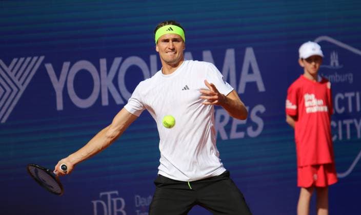 Bitpanda Hamburg Open, ATP, Tennis Herren Turnier 500, Achtelfinale: Alexander Zverev (Deutschland).