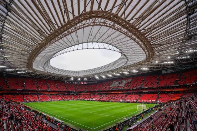 21 05 2025, Bilbao, San Mames, UEFA Europa League Final, General view inside the stadium San Mames prior to the match Bilbao San Mames Basque Country Spain Copyright: xJustPictures.ch DanielaxPorcellix jp-en-DaPo-20250521-DP300646