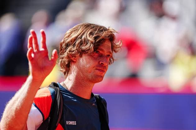 Andrey Rublev (RUS) GER, Andrey Rublev (RUS) vs. Justin Engel (GER), Tennis, ATP, Tennis Herren 500, Bitpanda Hamburg Open, Achtelfinale, 21.05.2025 GER, Andrey Rublev (RUS) vs. Justin Engel (GER), Tennis, ATP 500, Bitpanda Hamburg Open, Achtelfinale, 21.05.2025 Hamburg Copyright: xEibner-Pressefoto MarcelxvonxFehrnx EP_MFN