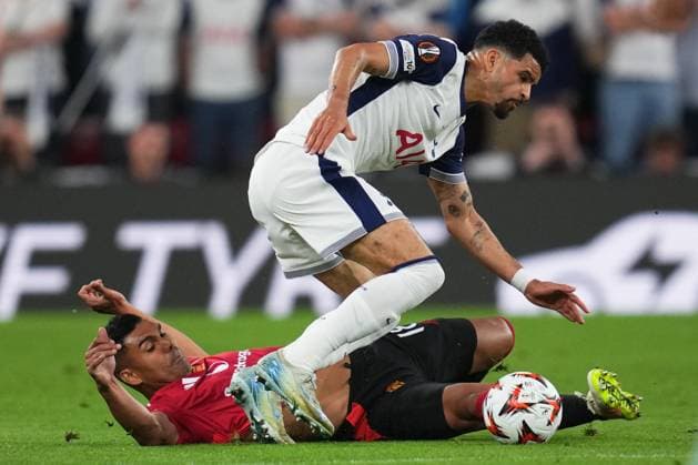 ESP: Tottenham Hotspur Manchester United, ManU UEFA Europa League Final Casemiro of Manchester United during the UEFA Europa League, Final, between Tottenham Hotspur and Manchester United played at San Mames Stadium on May 21, 2025 in Bilbao, Spain. kpng Copyright: xBaguxBlancox xPRESSINPHOTOx PS_240521_TOT_MAN_028