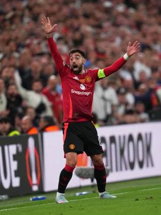 Bruno Fernandes of Manchester United, ManU Tottenham Hotspur v Manchester United, UEFA Europa League match, Final. Football, San Mames Stadium, Bilbao, Spain - 21 May 2025 Editorial use only  Copyright: xBlanco Pressinphoto Shutterstockx 15313878y
