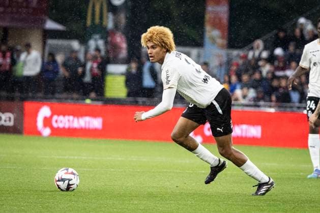FOOTBALL : Metz FC vs Reims. - Tour de Barrage Match Aller. Stade Saint-Symphorien de Metz 21 05 2025 FINN BENOA JOE PATRICK 30  Copyright: xelyxandroxcegarrax